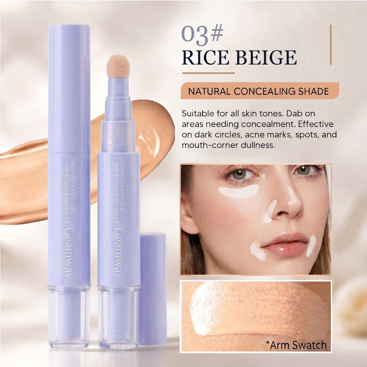 LAST DAY — BUY 1 GET 1 FREE  Concealer Pen – Brightening, Correcting & Long-Lasting Coverage