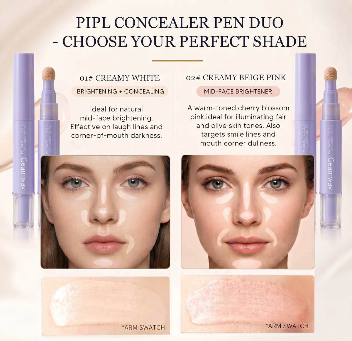 LAST DAY — BUY 1 GET 1 FREE  Concealer Pen – Brightening, Correcting & Long-Lasting Coverage