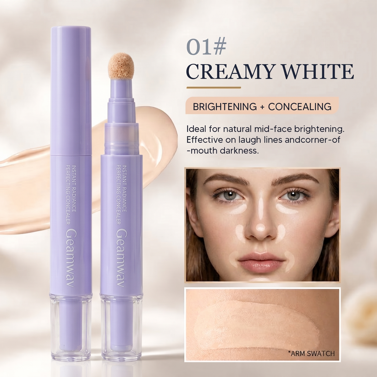 LAST DAY — BUY 1 GET 1 FREE  Concealer Pen – Brightening, Correcting & Long-Lasting Coverage