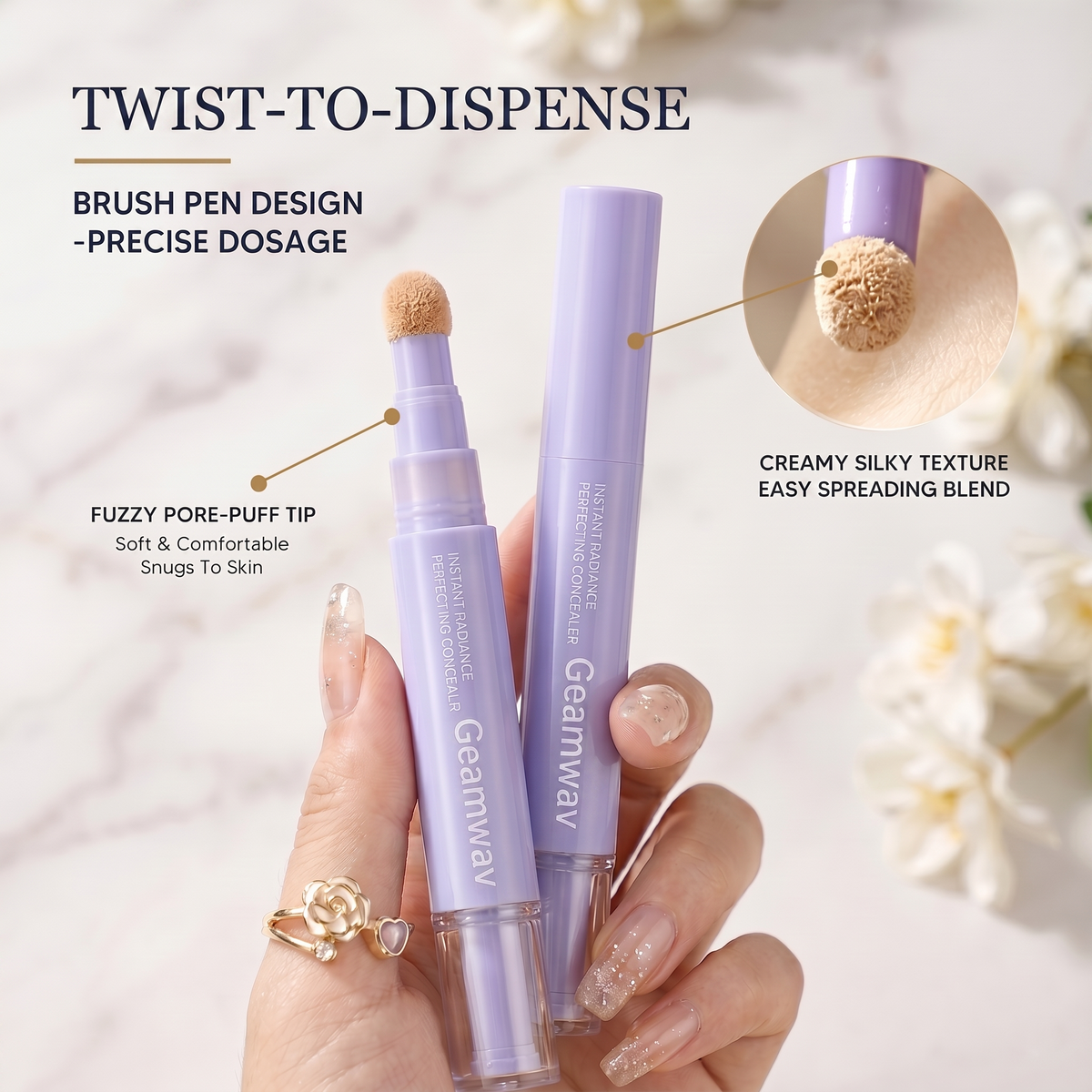 LAST DAY — BUY 1 GET 1 FREE  Concealer Pen – Brightening, Correcting & Long-Lasting Coverage