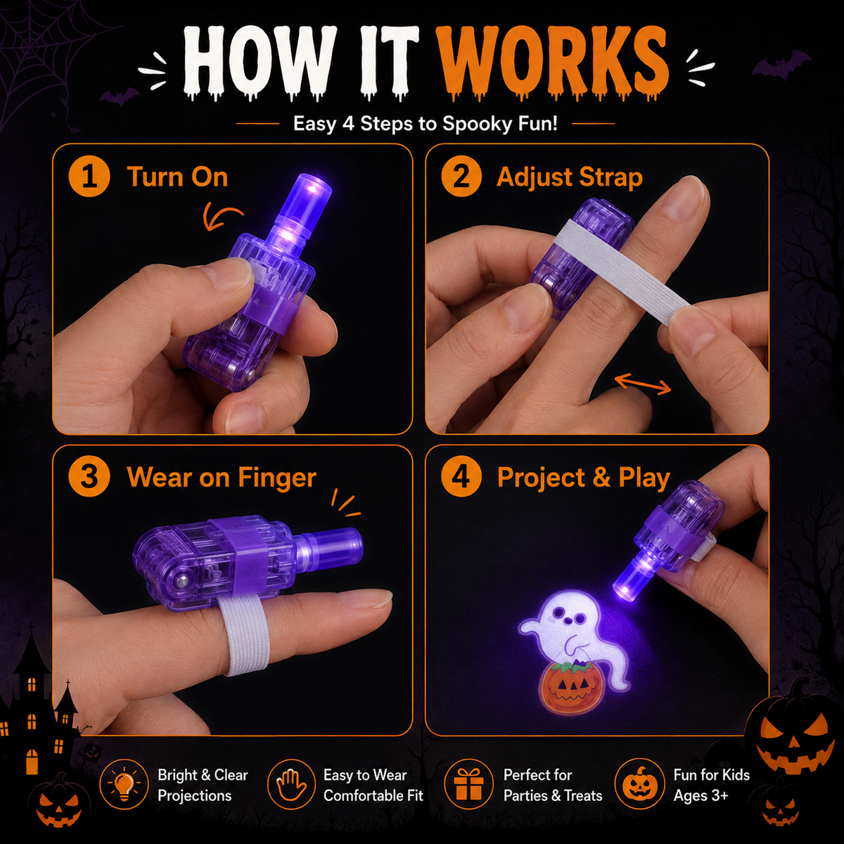 Magic Finger Projector Rings