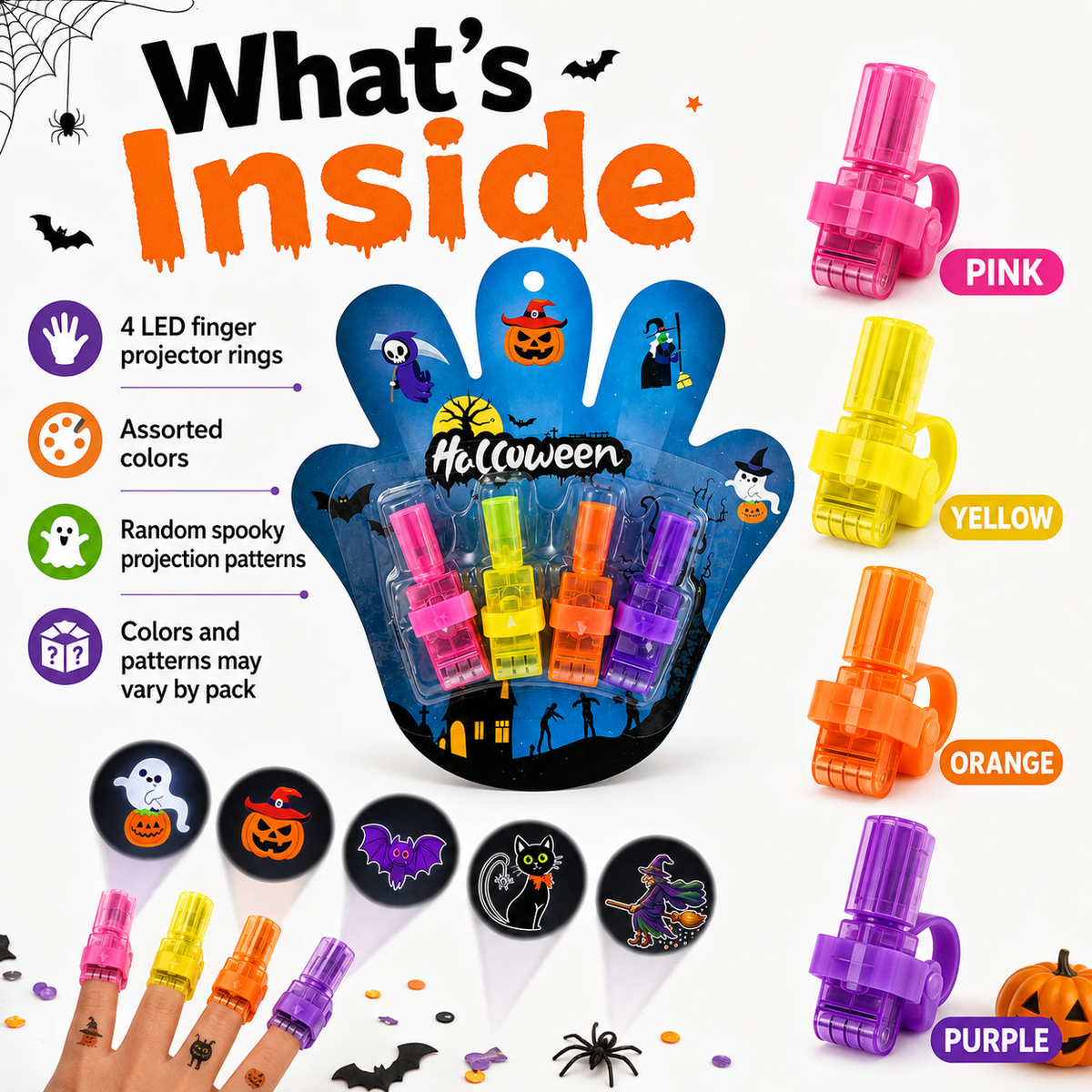 Magic Finger Projector Rings